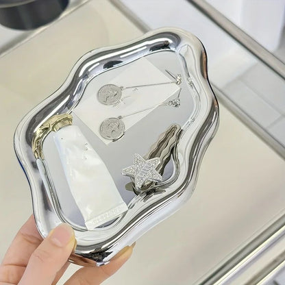 CloudShaped Jewelry Tray  Decorative Storage Plate For Earrings Bracelets  Necklaces Ideal Home Dec 4
