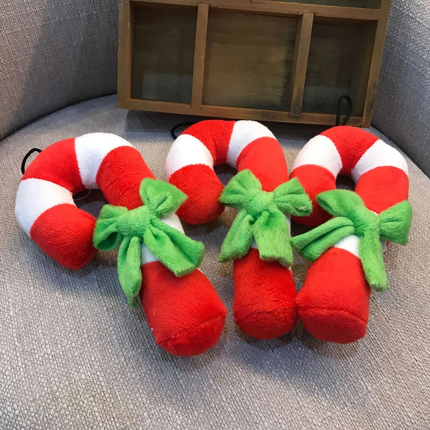 ExtraLarge Candy Cane Christmas Decorations  Giant Red  White Hanging Ornaments With Stocking Hook 2