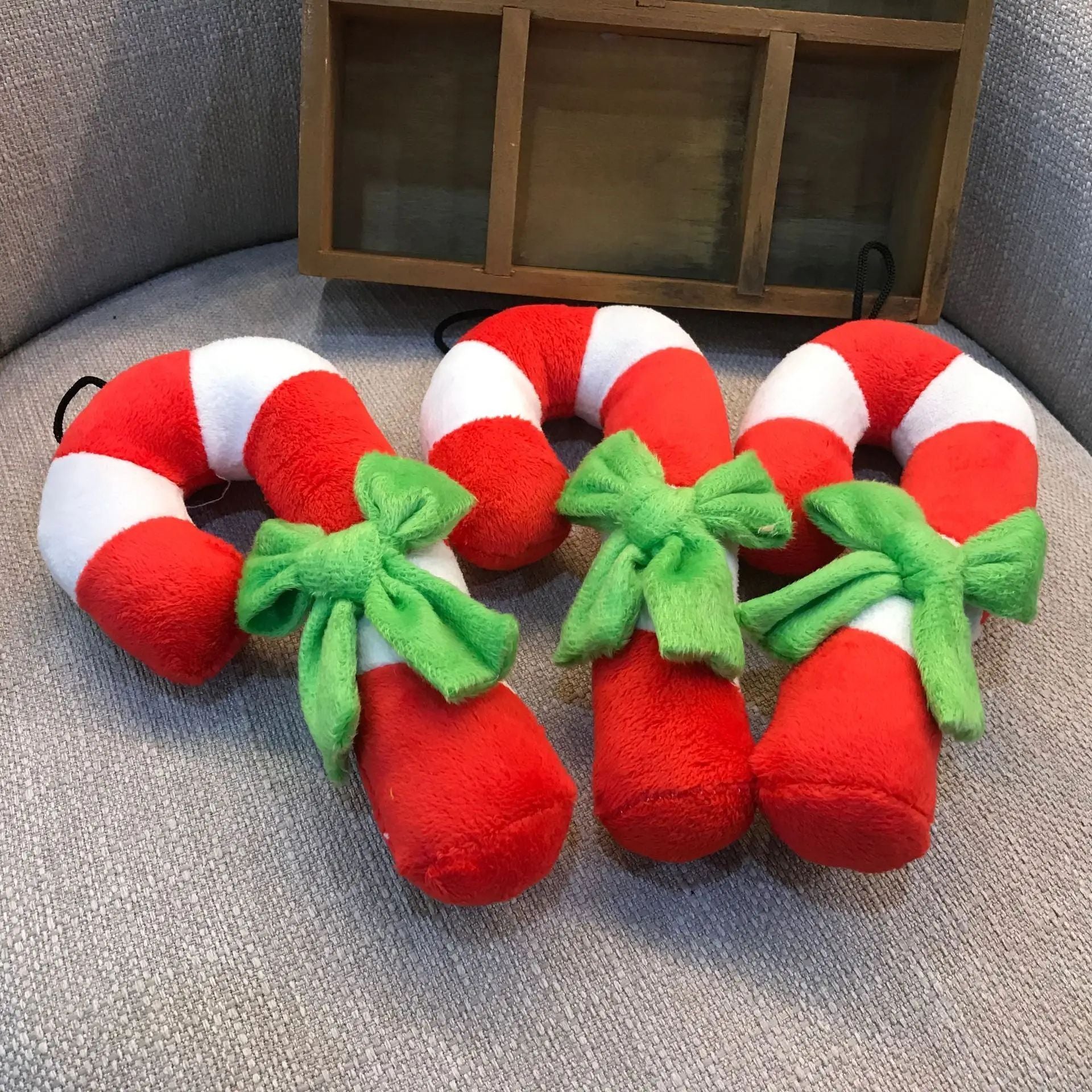 ExtraLarge Candy Cane Christmas Decorations  Giant Red  White Hanging Ornaments With Stocking Hook 2