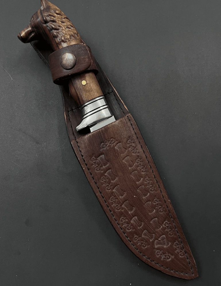 buynow walnut aluminum handle outdoor knife