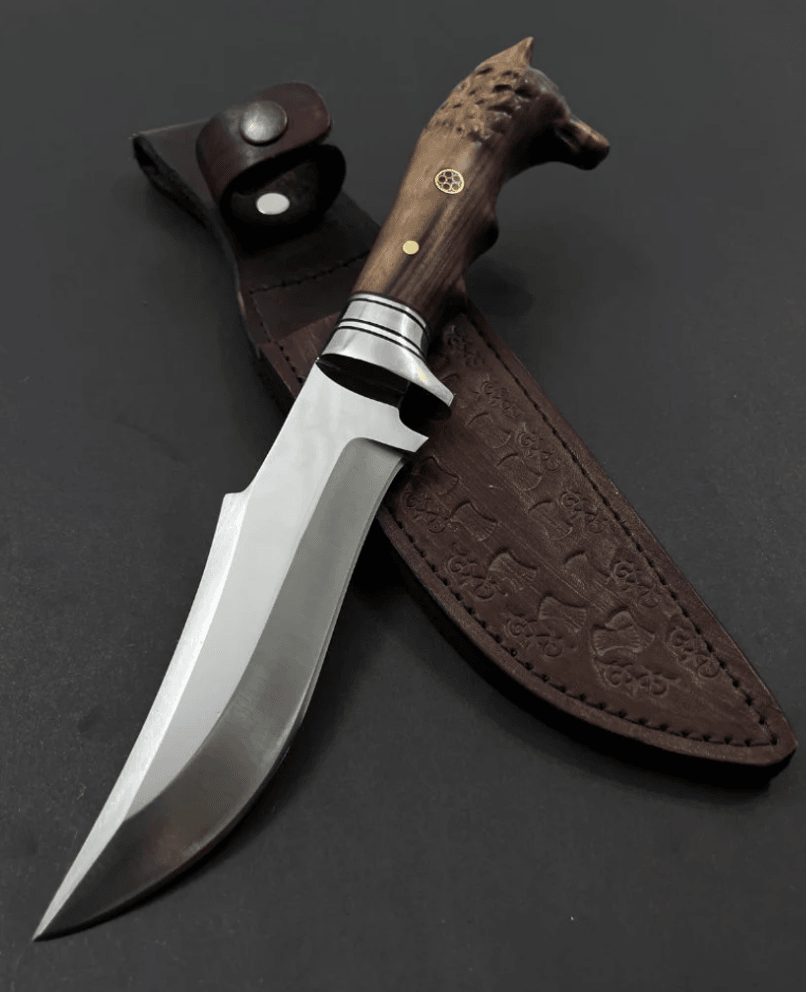 buynow walnut aluminum handle outdoor knife