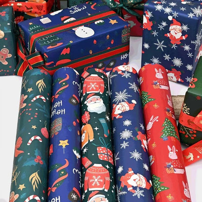 ExtraLong Christmas Wrapping Paper Sheets  70 49 Cm Gift Wrap Sets For Holiday Gifts  Party Decorat 2