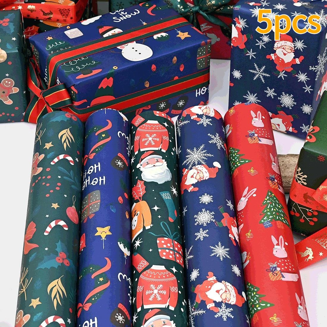 ExtraLong Christmas Wrapping Paper Sheets  70 49 Cm Gift Wrap Sets For Holiday Gifts  Party Decorat 18