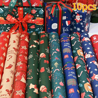 ExtraLong Christmas Wrapping Paper Sheets  70 49 Cm Gift Wrap Sets For Holiday Gifts  Party Decorat 19