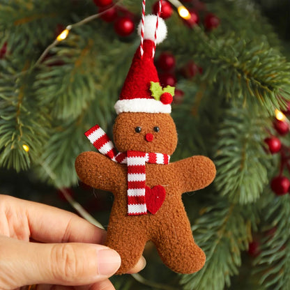 3Piece Christmas Gingerbread Man Hanging Ornaments  Festive Tree Pendants For Holiday Decor  New Ye 1