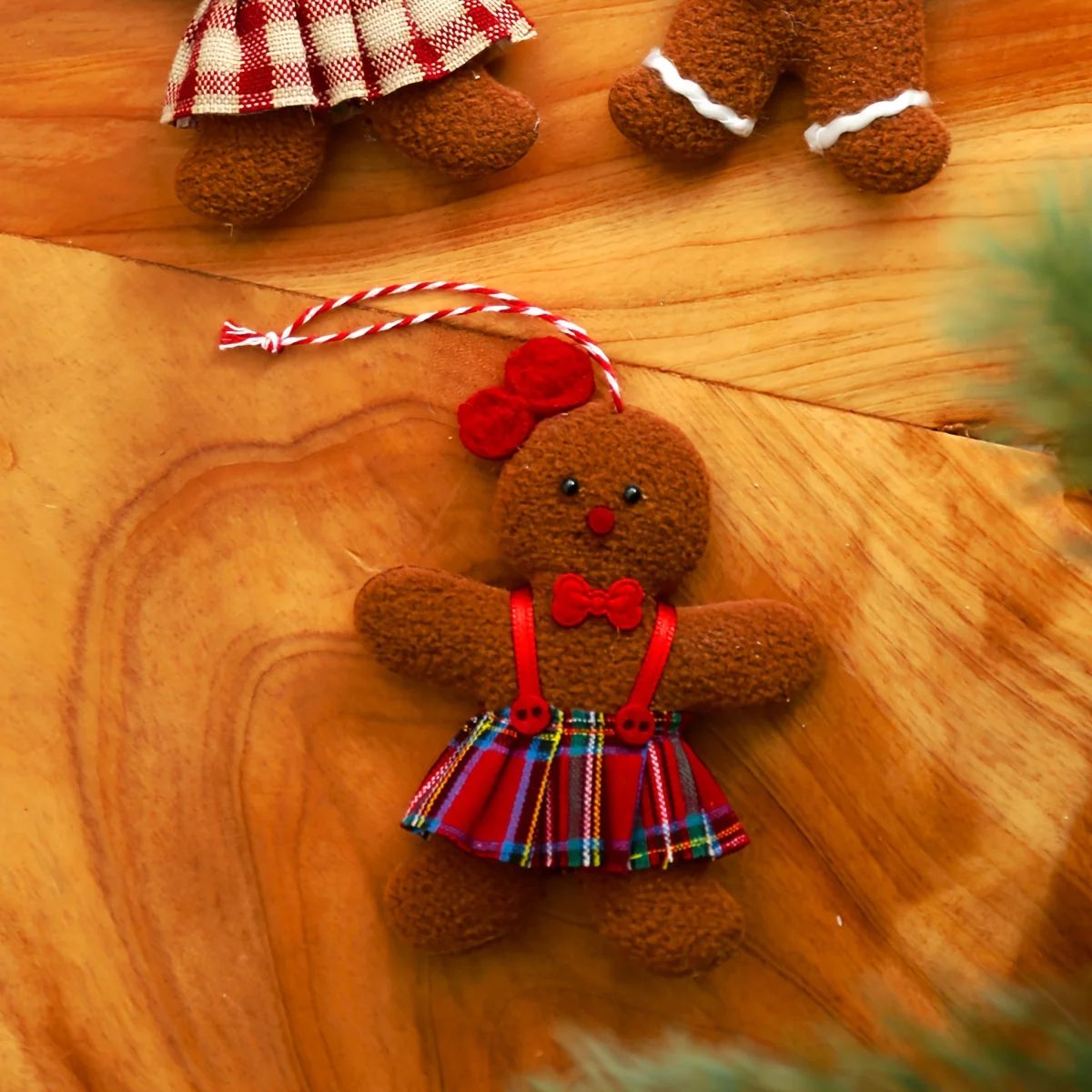 3Piece Christmas Gingerbread Man Hanging Ornaments  Festive Tree Pendants For Holiday Decor  New Ye 4
