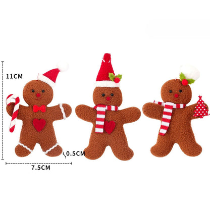 3Piece Christmas Gingerbread Man Hanging Ornaments  Festive Tree Pendants For Holiday Decor  New Ye 7