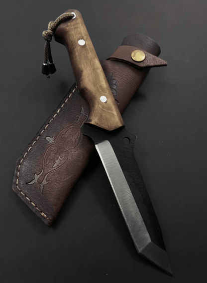 buynow full tang engraved skinner knife
