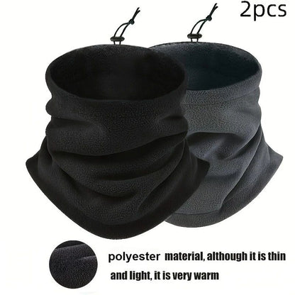 Men Thermal Neck Gaiter  Heavyweight Windproof Face Mask With Soft Fleece Lining  Breathable Knit 1 4