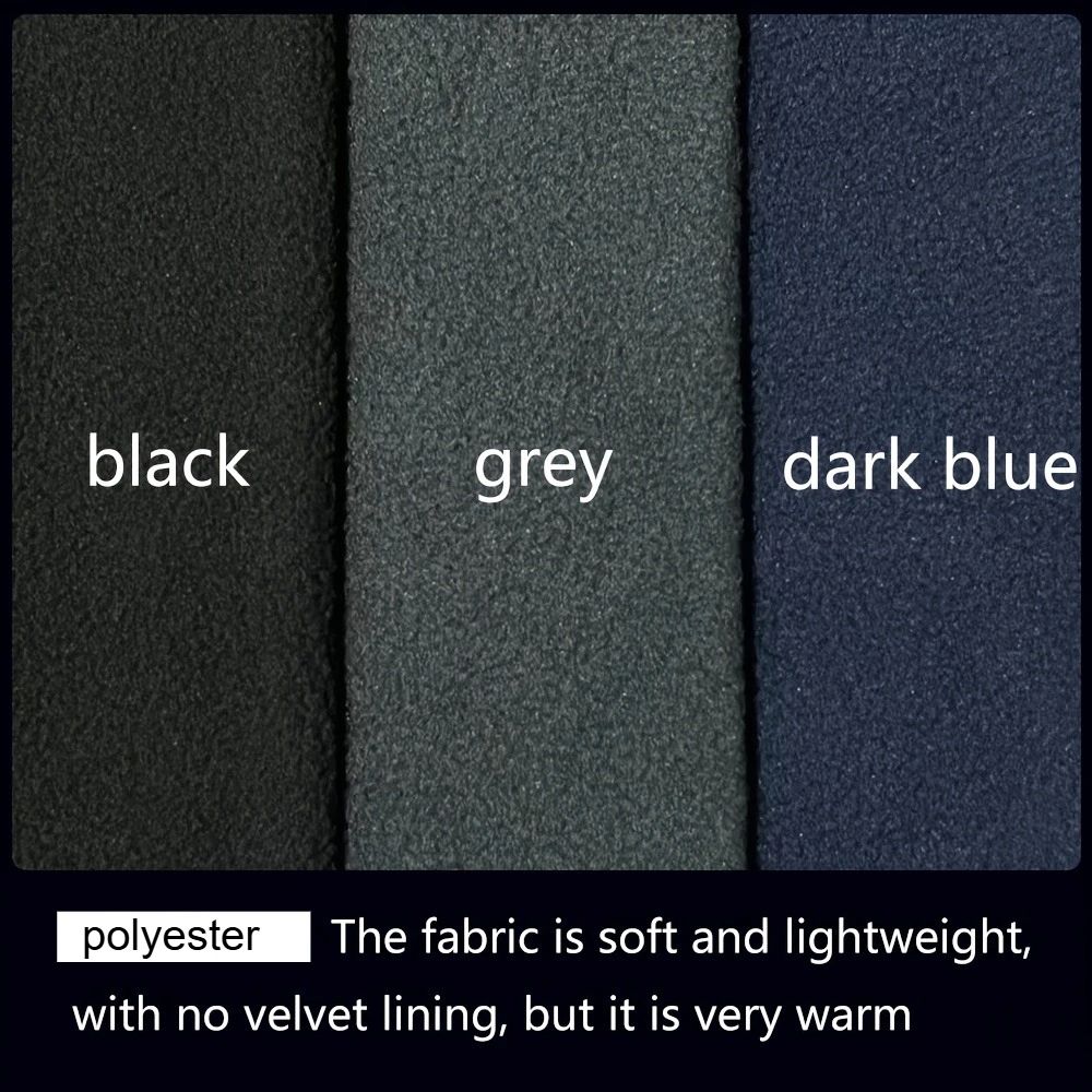 Men Thermal Neck Gaiter  Heavyweight Windproof Face Mask With Soft Fleece Lining  Breathable Knit 1 5