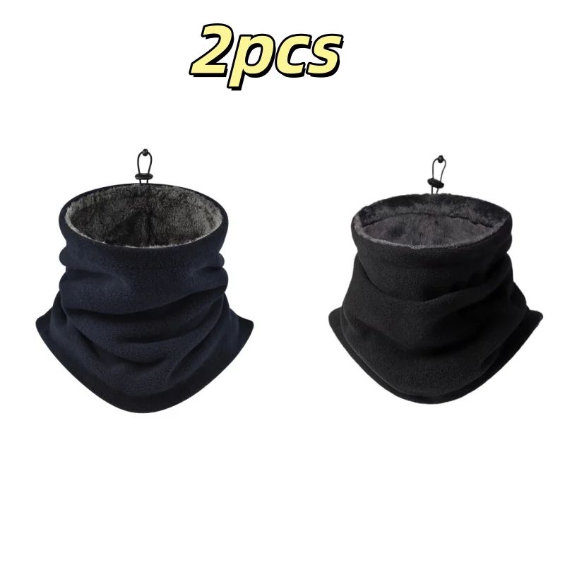 Men Thermal Neck Gaiter  Heavyweight Windproof Face Mask With Soft Fleece Lining  Breathable Knit 1 11