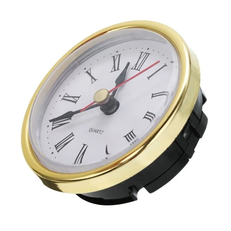 Quartz Clock Insert With Roman Numerals 65mm Round Craft Clock Head 4