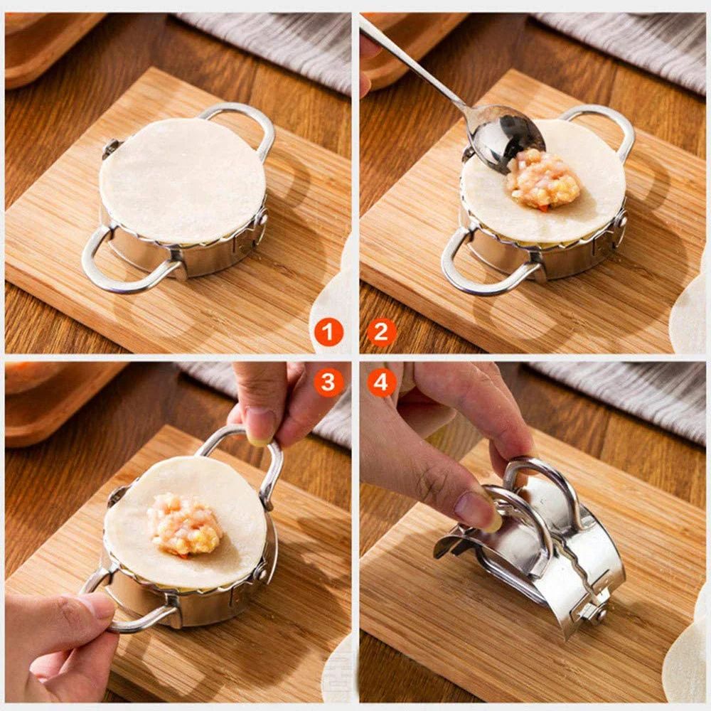 Professional 5Piece Stainless Steel Dumpling  Empanada Maker Set 4