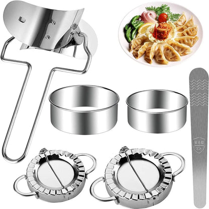 Professional 5Piece Stainless Steel Dumpling  Empanada Maker Set 6