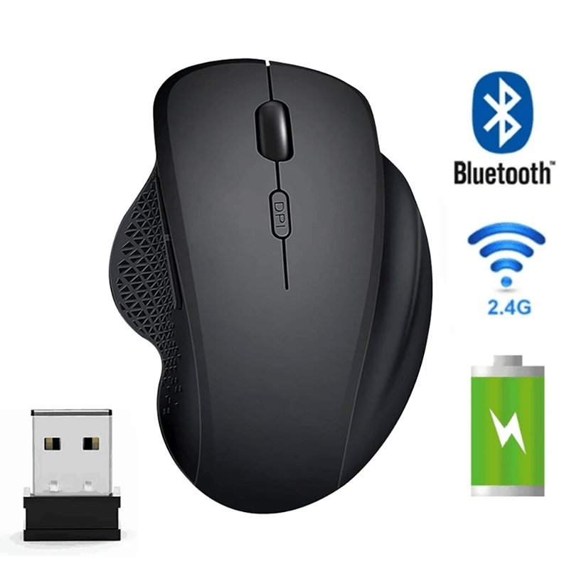 GlideEase Wireless Ergonomic Mouse