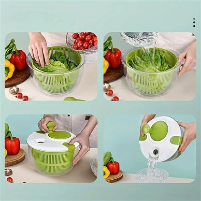 Premium Crisp  Clean Salad Spinner  Lettuce Greens Washer  Dryer 2