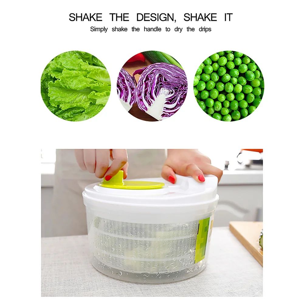Premium Crisp  Clean Salad Spinner  Lettuce Greens Washer  Dryer 3
