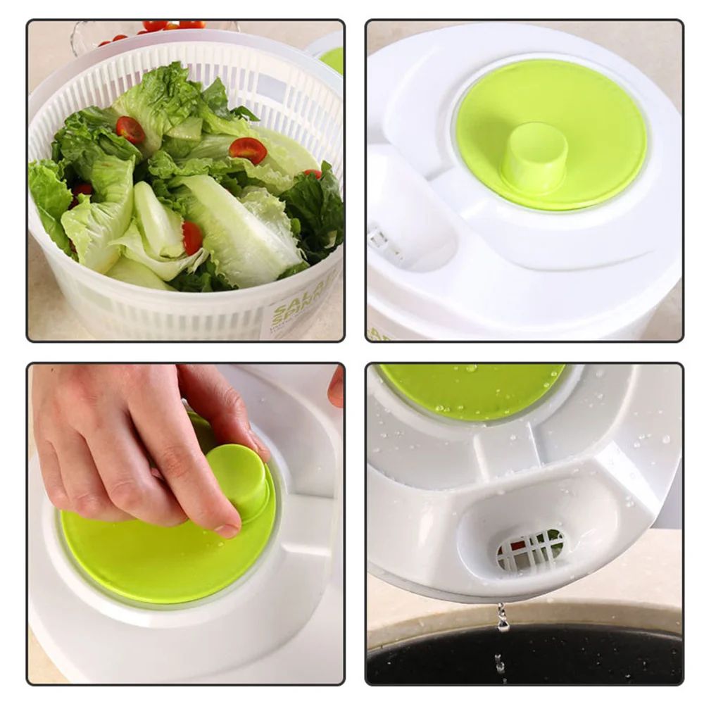 Premium Crisp  Clean Salad Spinner  Lettuce Greens Washer  Dryer 4