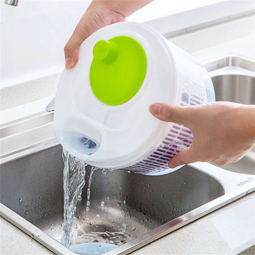 Premium Crisp  Clean Salad Spinner  Lettuce Greens Washer  Dryer 5