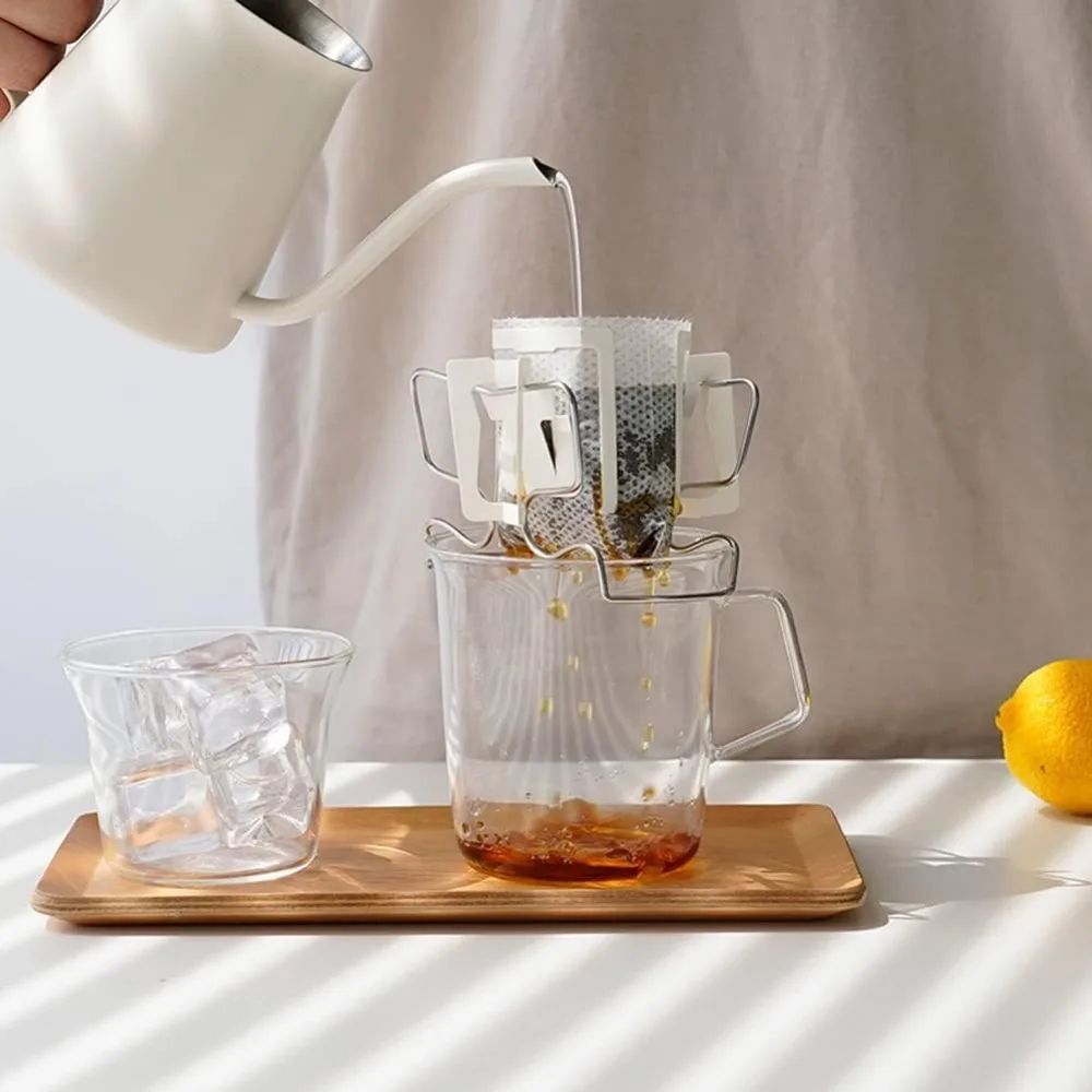 Premium Reusable Stainless Steel Coffee Drip Holder Stand  JapaneseStyle Filter Rack 3