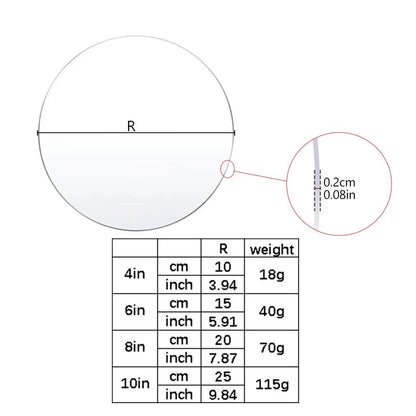 PrecisionStack Acrylic Cake Disc Set  SmoothEdge Boards For Flawless Ganaching  Layering 1