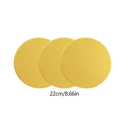 PrecisionStack Acrylic Cake Disc Set  SmoothEdge Boards For Flawless Ganaching  Layering 9