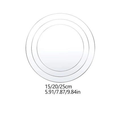 PrecisionStack Acrylic Cake Disc Set  SmoothEdge Boards For Flawless Ganaching  Layering 7