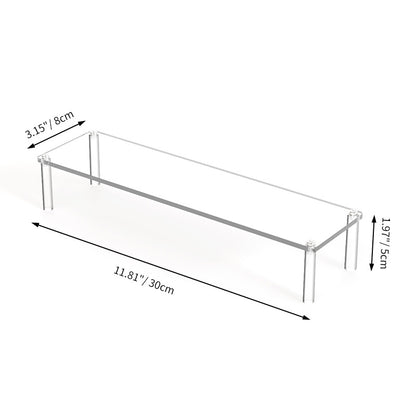Layer Acrylic Display Stand, Transparent Storage Shelf for Cupcake Perfume Doll, Durable Display Rack, Trapezoidal Blind