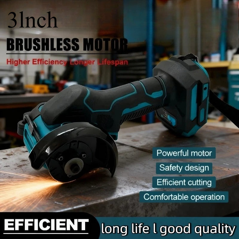 Electric CUT OFF Tool, Mini Angle Grinder Cordless, Circular Saw Power Tool for Makita Battery