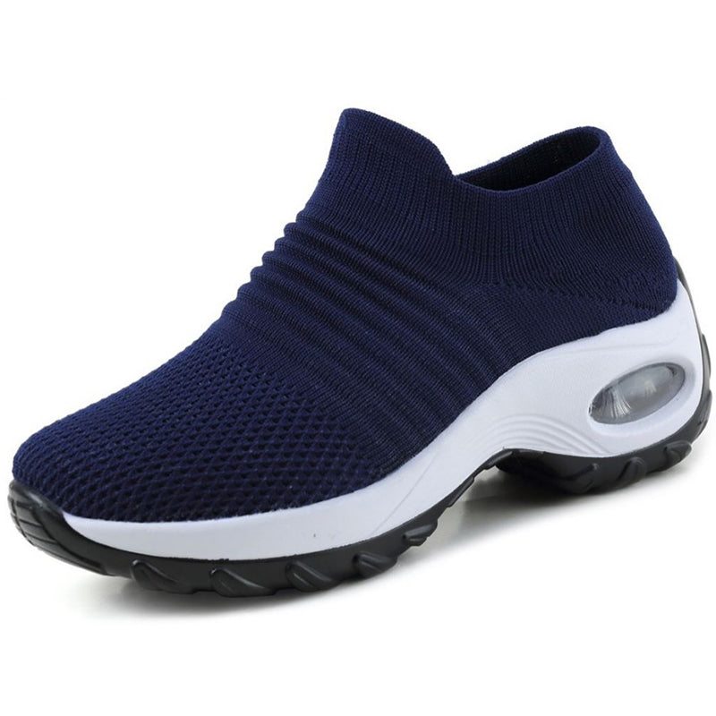 New Womens Casual Sneakers Slip On Platform Trainers Fashionable Ladies Shoes 4