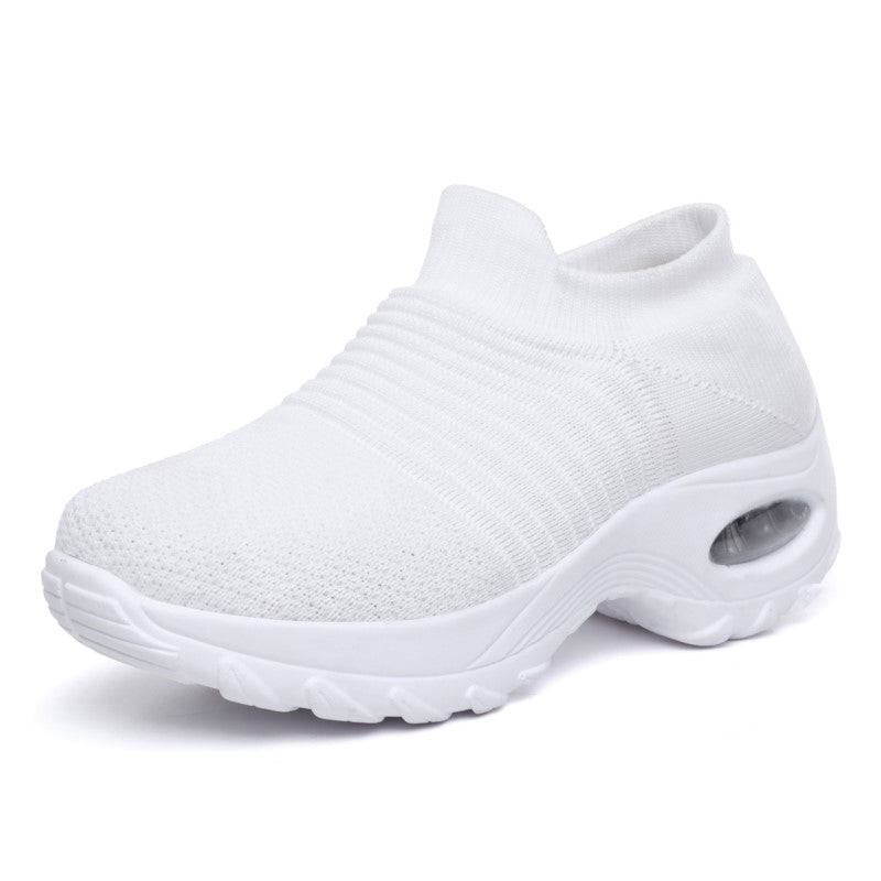 New Womens Casual Sneakers Slip On Platform Trainers Fashionable Ladies Shoes 8
