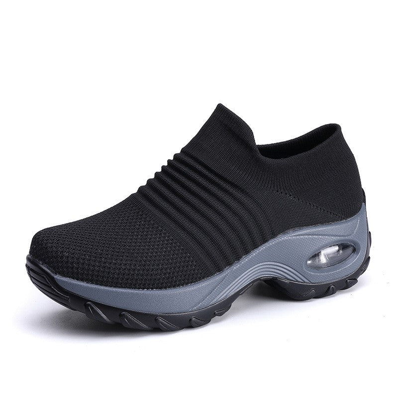 New Womens Casual Sneakers Slip On Platform Trainers Fashionable Ladies Shoes 12