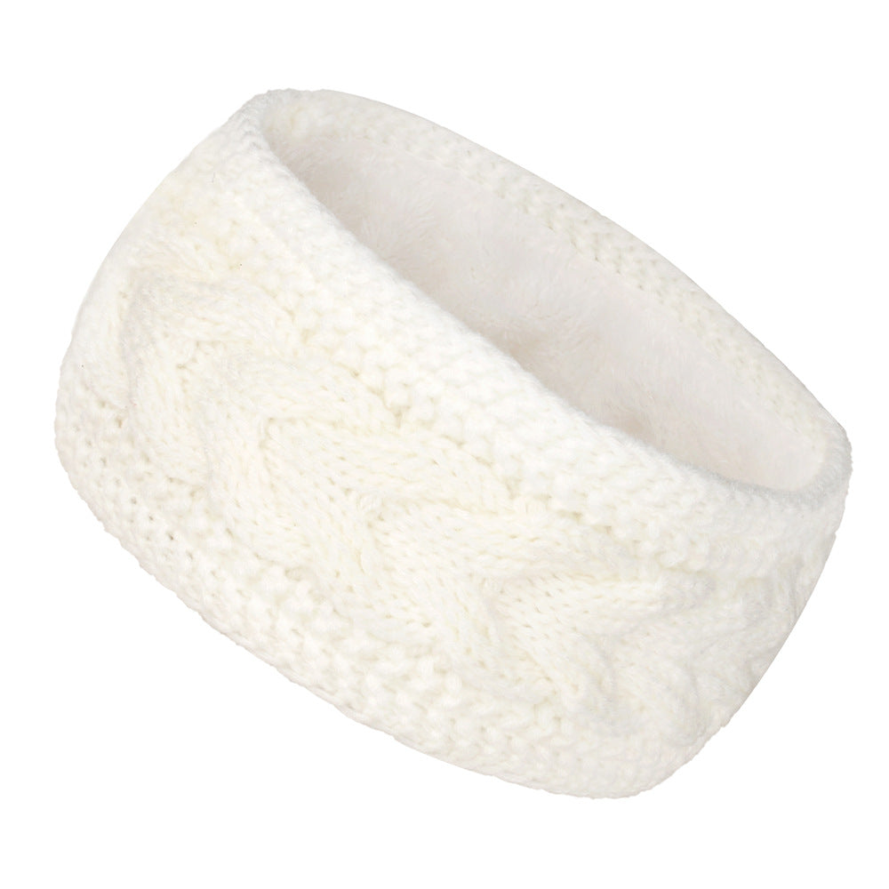 Keepwarm Winter Knitted Headband Velvet Inner Layer Windproof 6