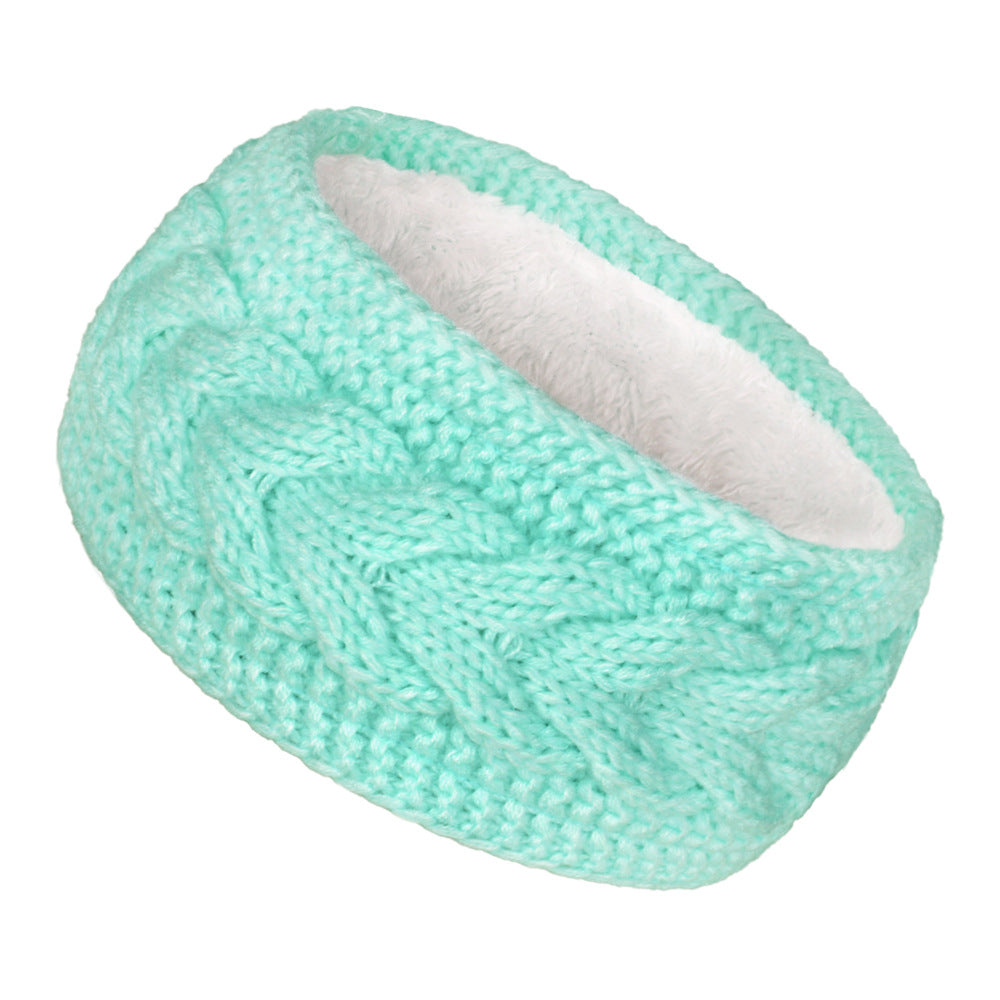 Keepwarm Winter Knitted Headband Velvet Inner Layer Windproof 11