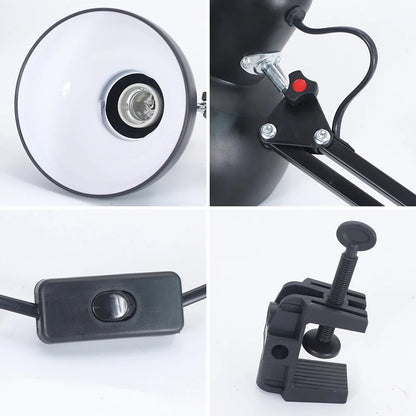 Desk Lamp With Clamp For Study Computer LED Manicure Light Folding Office Light For Nails School De 3
