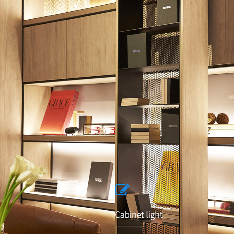 Builtin LED Strip Cabinet Shelf Panel Edge Light Lamp Invisible Glow Cupboard Back Light 3