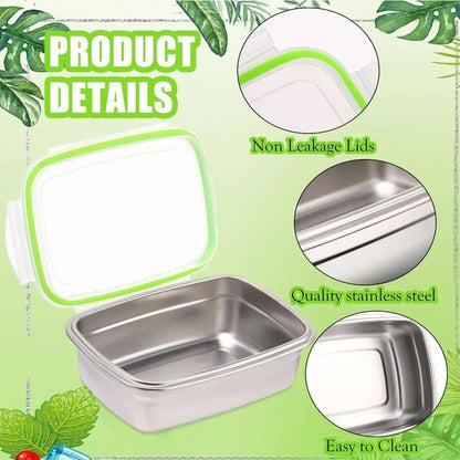 Premium Stainless Steel Bento Box Set  LeakProof FoodGrade Storage For Home Work  School 5