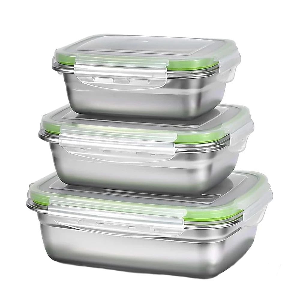Premium Stainless Steel Bento Box Set  LeakProof FoodGrade Storage For Home Work  School 8