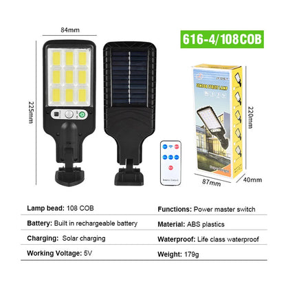 LED Outdoor Solar Light With Motion Sensor Weatherproof Auto OnOff Ideal For Pathway Fence Wall And 2