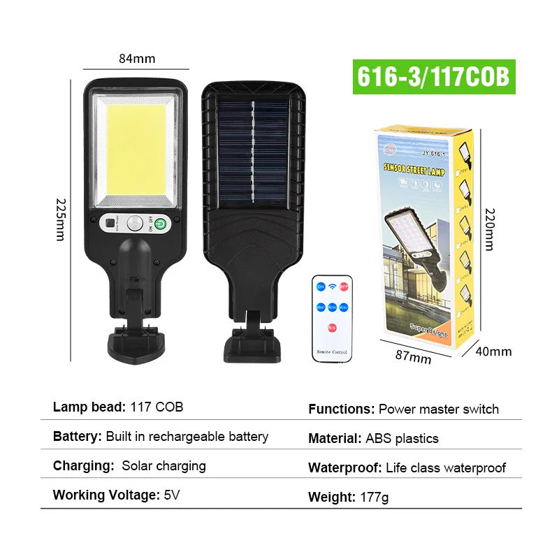 LED Outdoor Solar Light With Motion Sensor Weatherproof Auto OnOff Ideal For Pathway Fence Wall And 1
