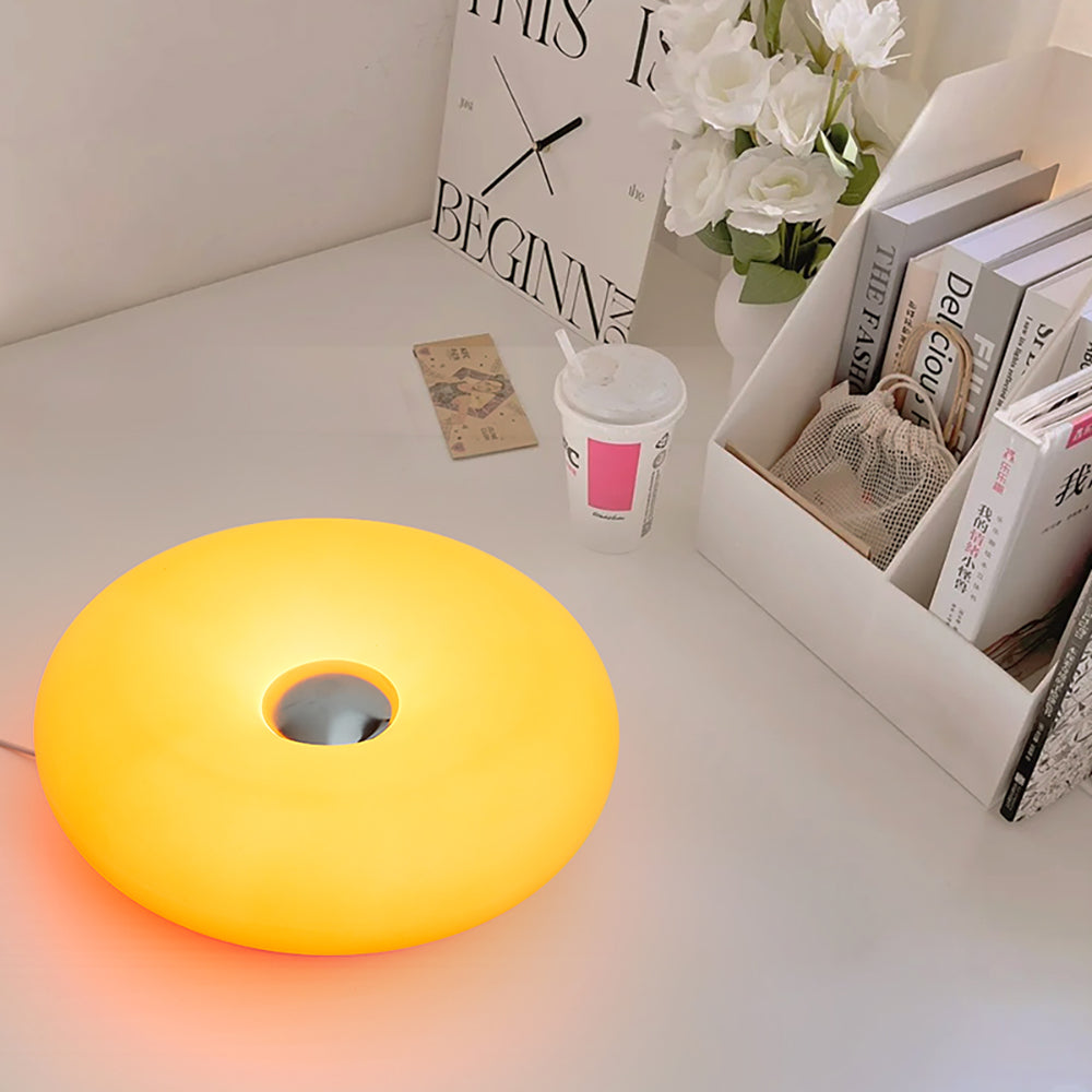 USB Plug Bauhaus Table Lamp Bedroom Bedside Light Living Room Dining Room Donut Ambient Lighting 2