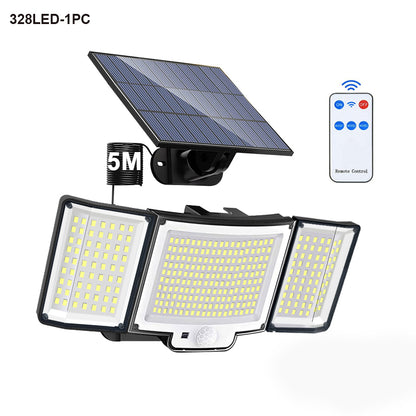 Waterproof Solar Lamp Outdoor Security Light With Motion Sensor 126328LED Powerful Spotlight Solar  7