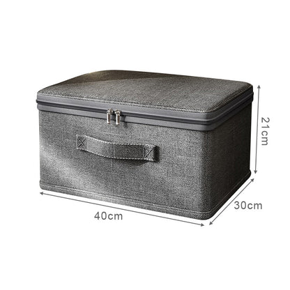 Clothes Storage Box With Zipper Large Capacity Folding Quilts Organizer Underwear Storage Bag For W 6