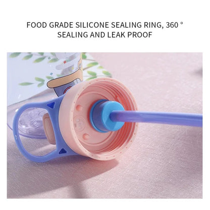 Premium Kids SpillProof Sippy Cup With Straw  Lid  480 Ml Cartoon Drink Bottle For Toddlers 5