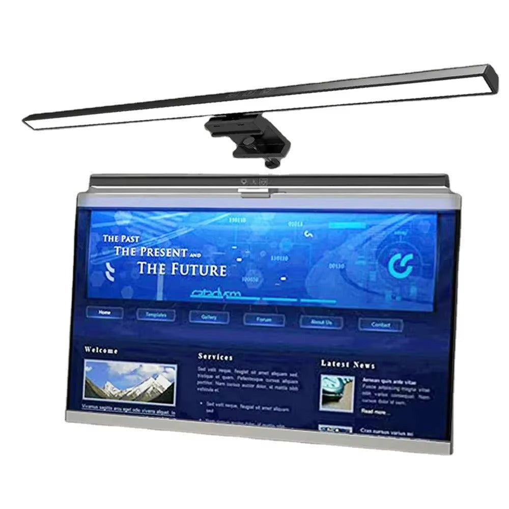USB Powered Eye-Care Desk Lamp, LED Computer PC Monitor Light Bar, Stepless Dimming Reading Table Lamp