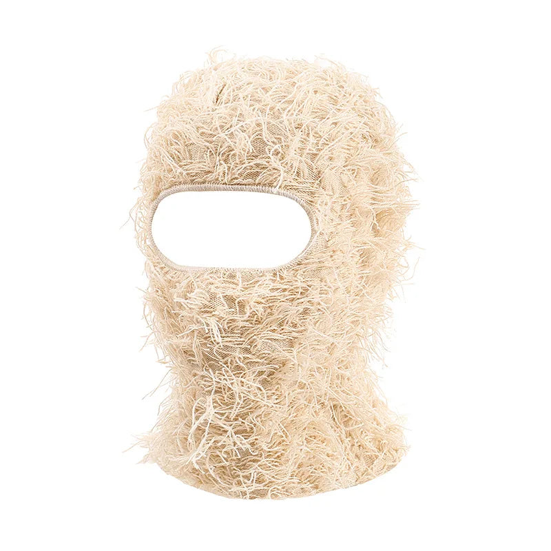 Windproof Full Face Cover Ski Mask Hat Balaclava Knitted Beanie Camouflage Winter Warm Neck Hat For 5