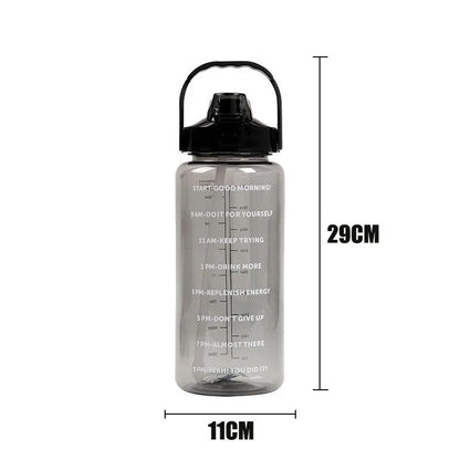 HydraMax 2L Portable Straw Sports Water Bottle 1