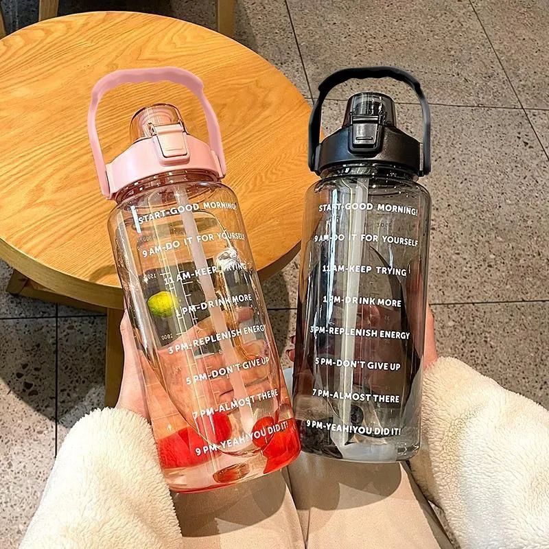 HydraMax 2L Portable Straw Sports Water Bottle 5