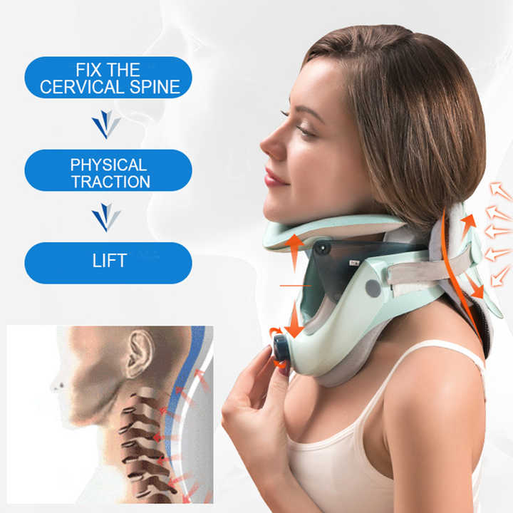 Adjustable Air Sac Neck Stretcher Collar Cervical Spine Alignment Traction Device For Home Use 2