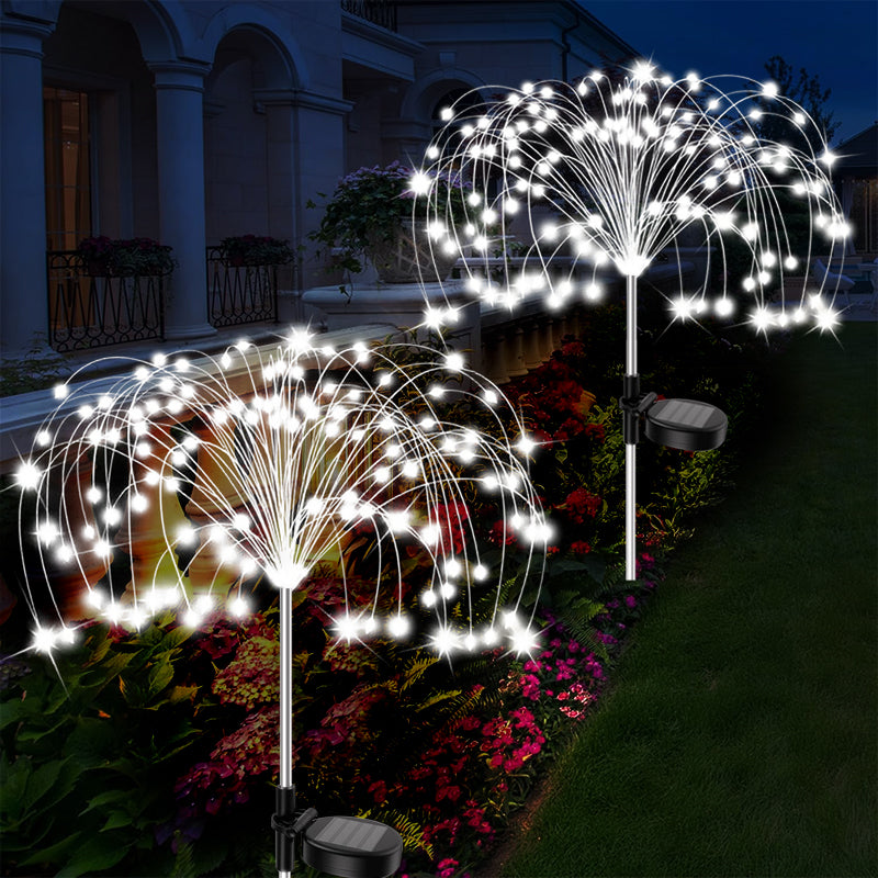 Waterproof LED Solar Garden Lights Outdoor Solar Power Fairy Firework Lights For Yard Patio Pathway 2
